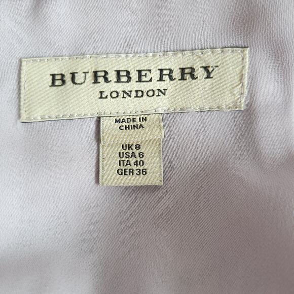 Burberry London Lace Pencil Skirt Light Purple Spring Easter Women 6 - Picture 9 of 13
